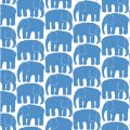Tyg Elefantti, blåa elefanter