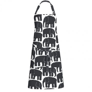 Förkläde Elefantti, svart