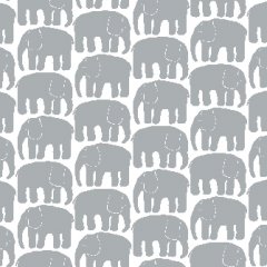 Tyg Elefantti, gråa elefanter
