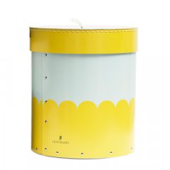 Förvaringsbox Circus, ljusblå/gul