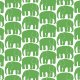 Tyg Elefantti, gröna elefanter